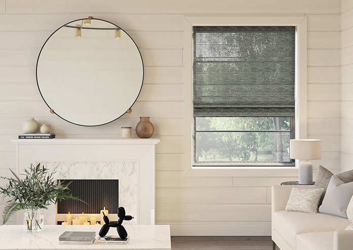 Tucson Voile, Mercury - Motorised Roman Blind - Image 3